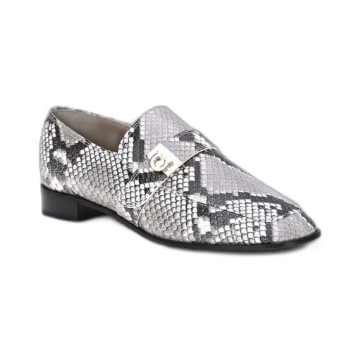 Embossed Slip On Loafers