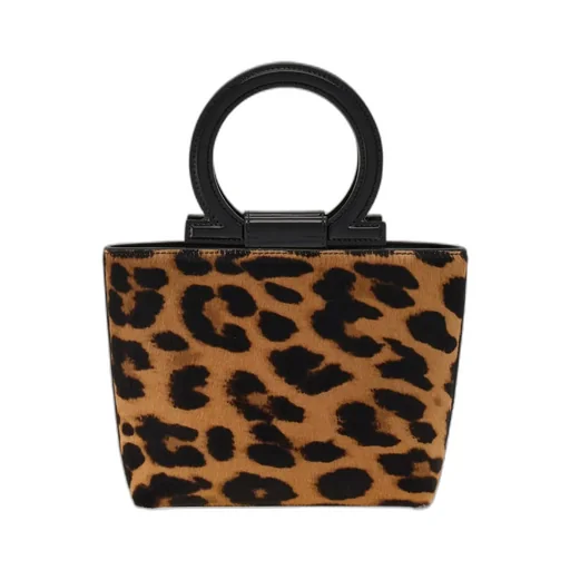 Leopard Printed Mini Tote Bag