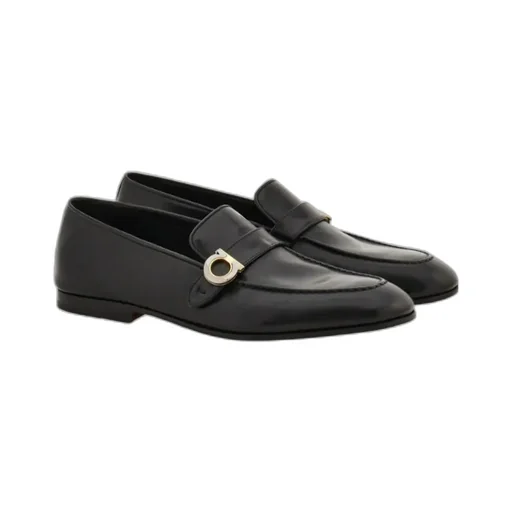 Logo Plaque Slip-On Loafers