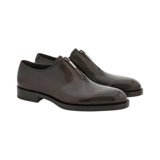 Derby Shoe With Zip Detail