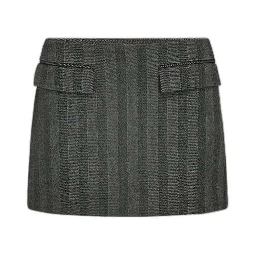 Low Cut Mini Skirt