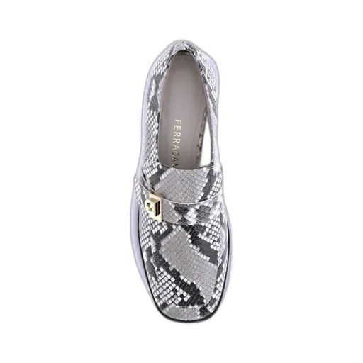 Embossed Slip On Loafers