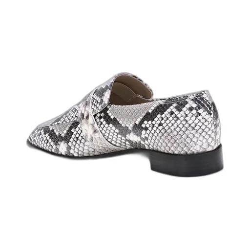 Embossed Slip On Loafers
