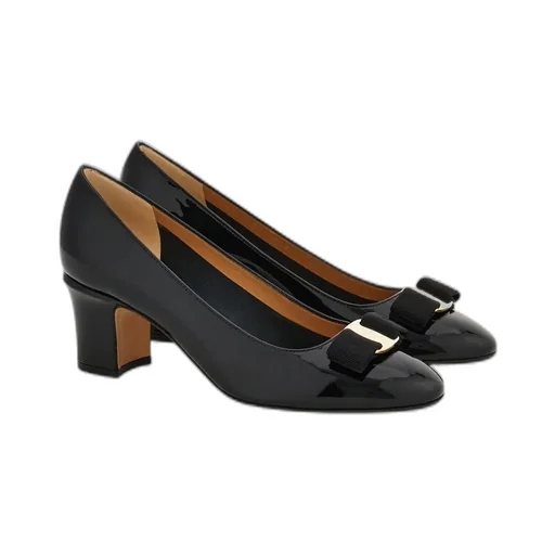 Vara Bow Block Heel Pump