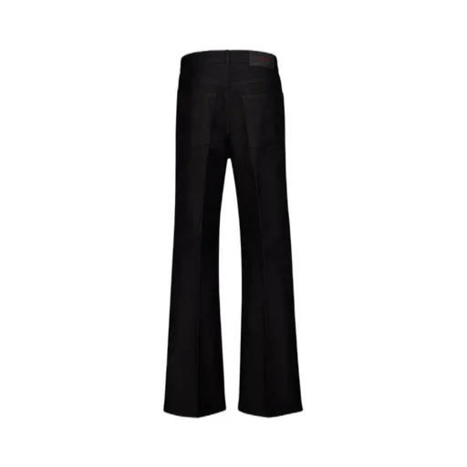 Textured Finish Straight Leg Trousers