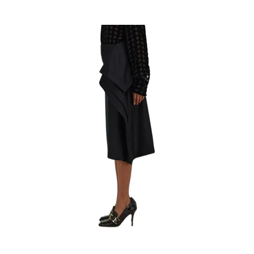 Asymmetric Skirt With Peplum Detail