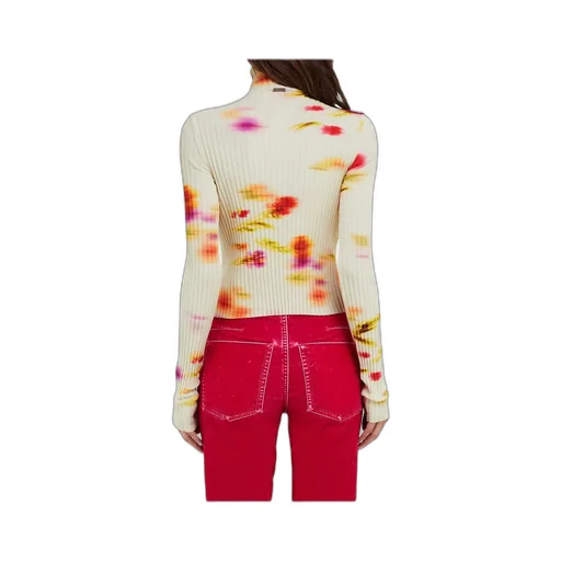 Blossom Print Mock Neck Top
