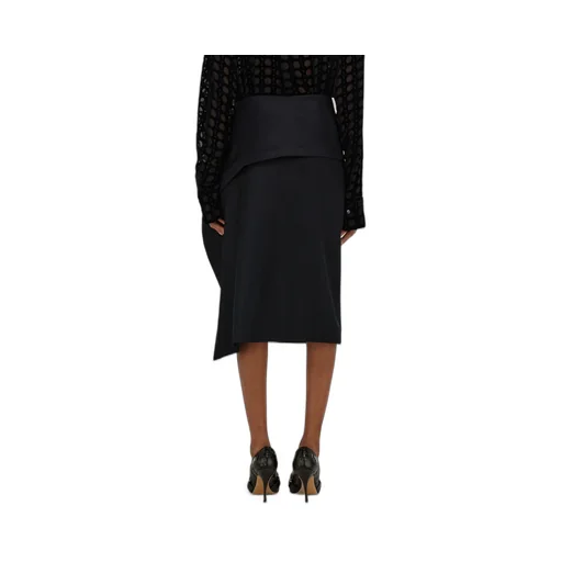Asymmetric Skirt With Peplum Detail