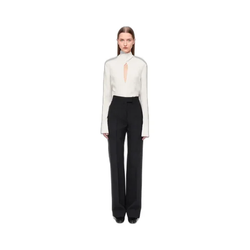 High Waist Tailored Trousers