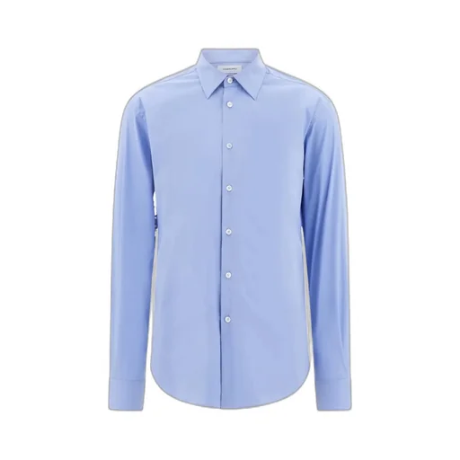 Shirt With Tonal Embroidered F
