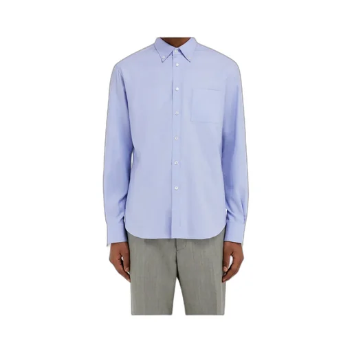 Shirt With Tonal Embroidered F