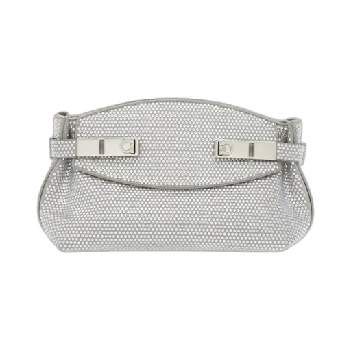 Crystal Decorated Mini Hug Shoulder Bag