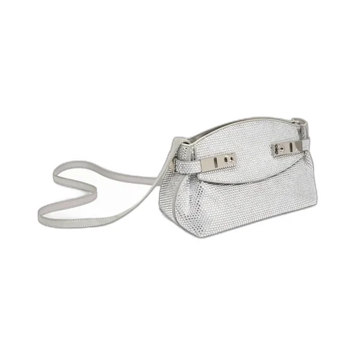 Crystal Decorated Mini Hug Shoulder Bag