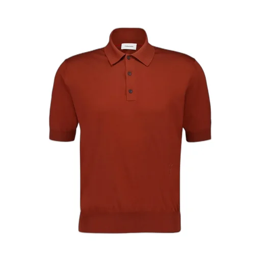 Short Sleeved Knitted Polo Shirt