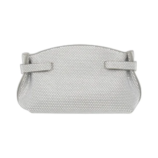 Crystal Decorated Mini Hug Shoulder Bag