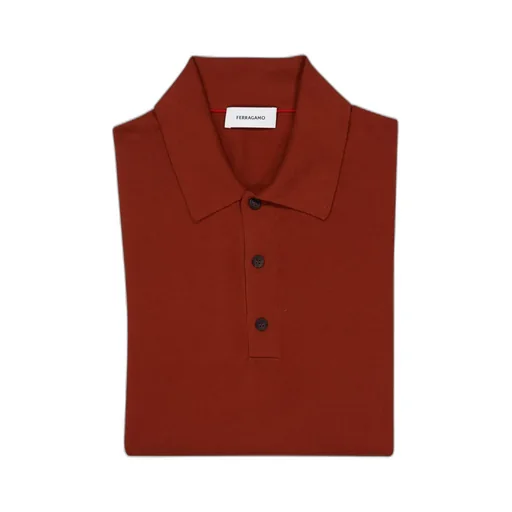 Short Sleeved Knitted Polo Shirt