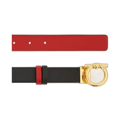 Adjustable And Reversible Gancini Belt