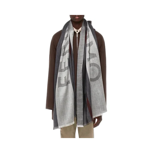 Striped Logo Scarf