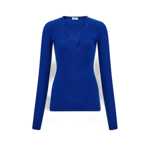 Top With Rippled Neckline