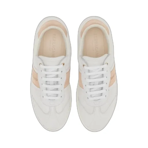 Panelled Lace-Up Sneakers