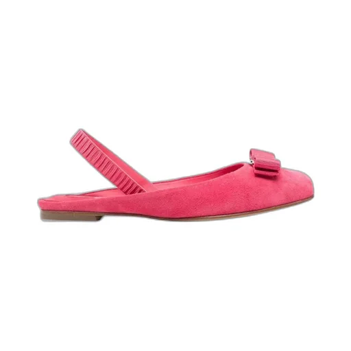 Bow-Detailed Slip-On Flat Shoes