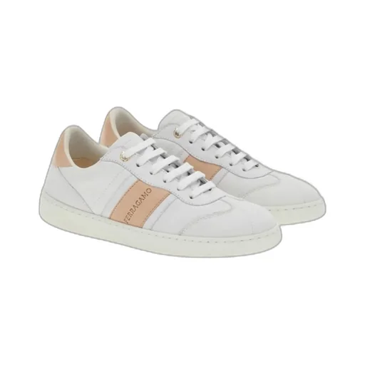 Panelled Lace-Up Sneakers