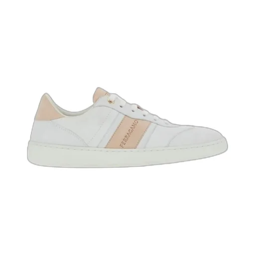 Panelled Lace-Up Sneakers