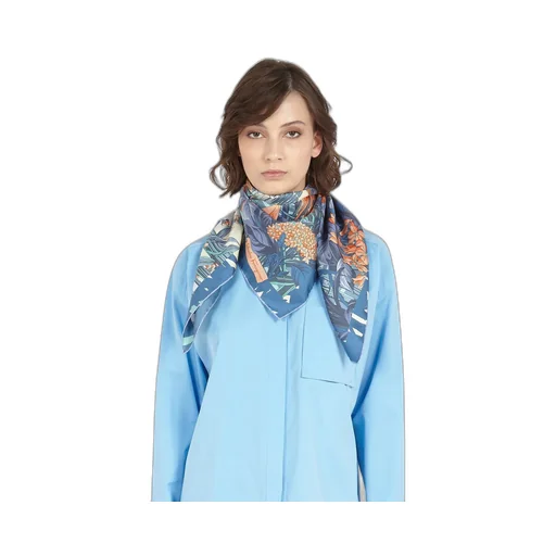 Pattern Silk Scarf