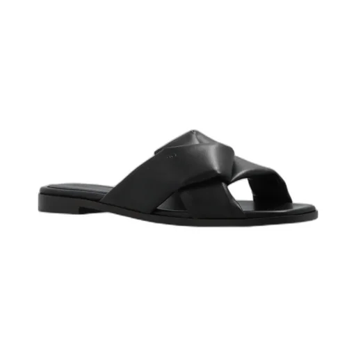 Knot Detailed Slip-On Sandals