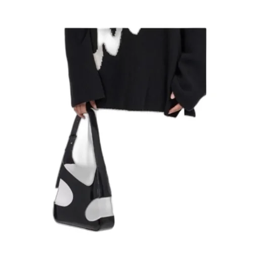 Cut-Out Detailed Logo Debossed Shoulder Bag
