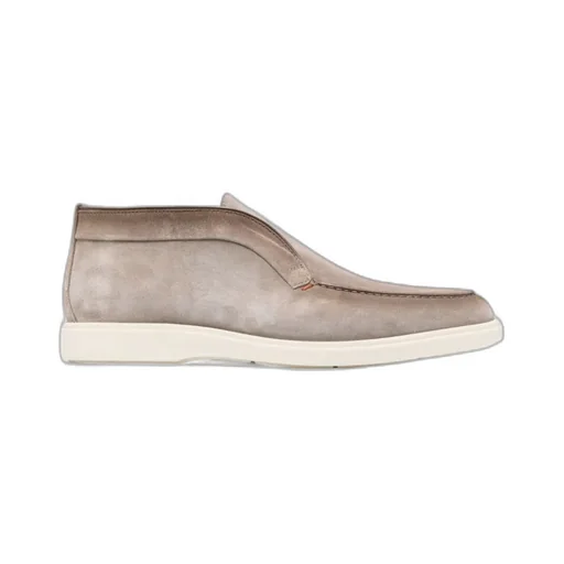 Desert Round Toe Slip-On Boots