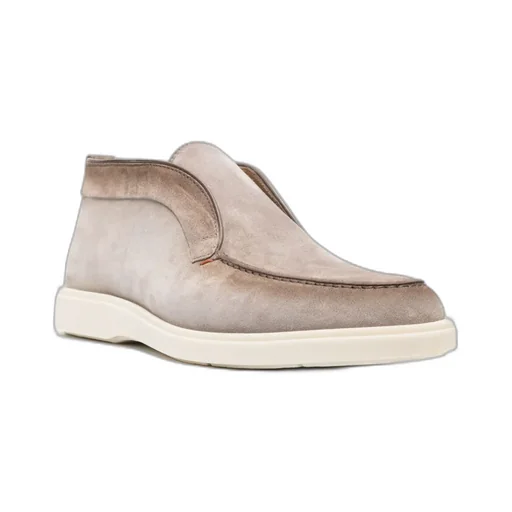 Desert Round Toe Slip-On Boots