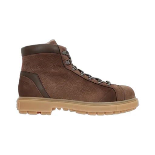 Lace-Up Leather Ankle Boots