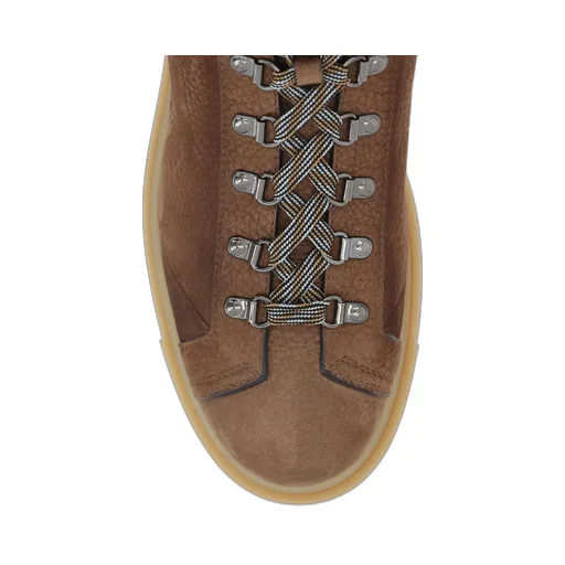 Lace-Up Leather Ankle Boots