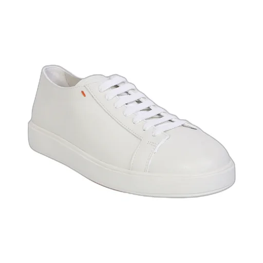 Round-Toe Lace-Up Sneakers