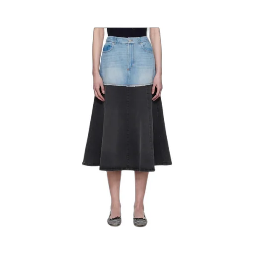 Elle Denim Midi Skirt