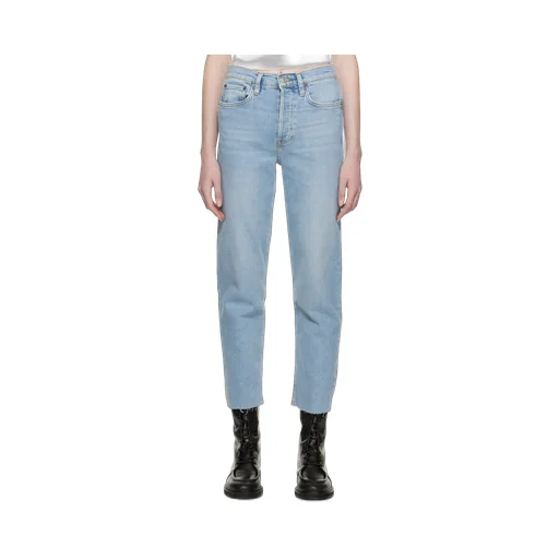 Straight Leg Cropped Jeans