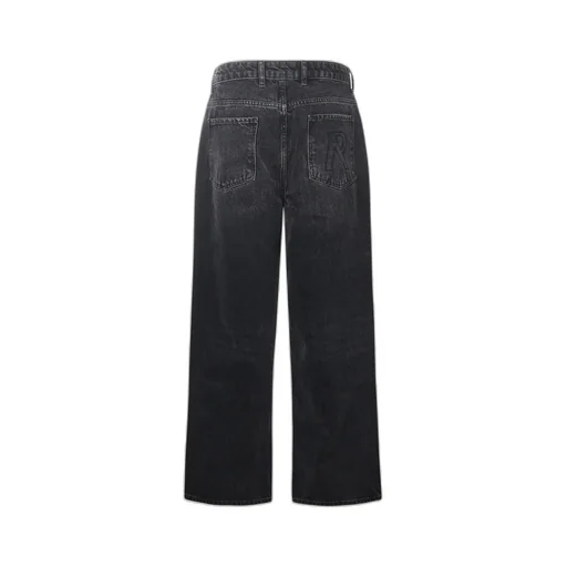 Whiskering Effect Denim Jeans