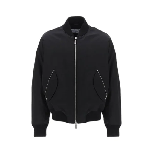 Zip-Up Long-Sleeved Bomber Jacket