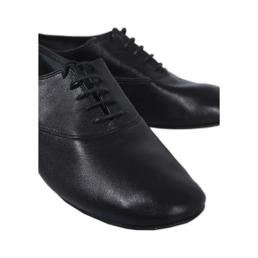 Black Lace Leather Shoes