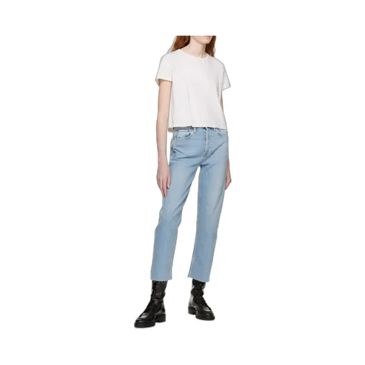 Straight Leg Cropped Jeans
