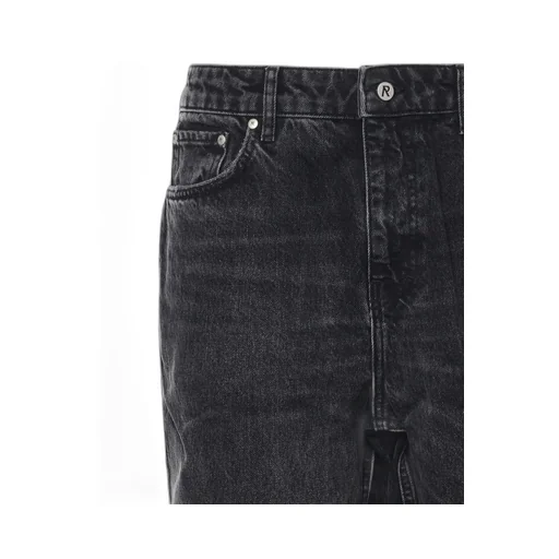 Whiskering Effect Denim Jeans