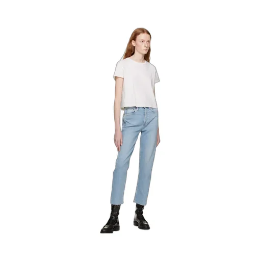 Straight Leg Cropped Jeans