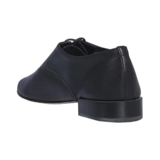 Black Lace Leather Shoes