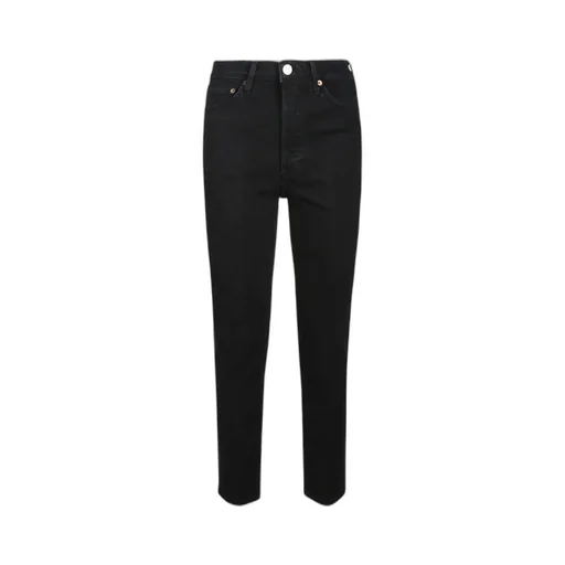 High-Rise Straight Jeans