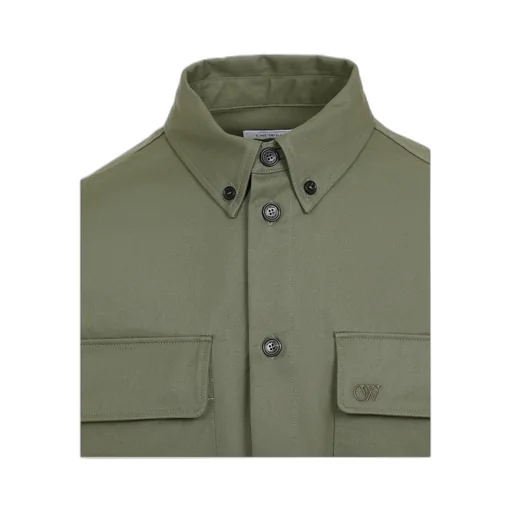 Logo Embroidered Long-Sleeved Shirt