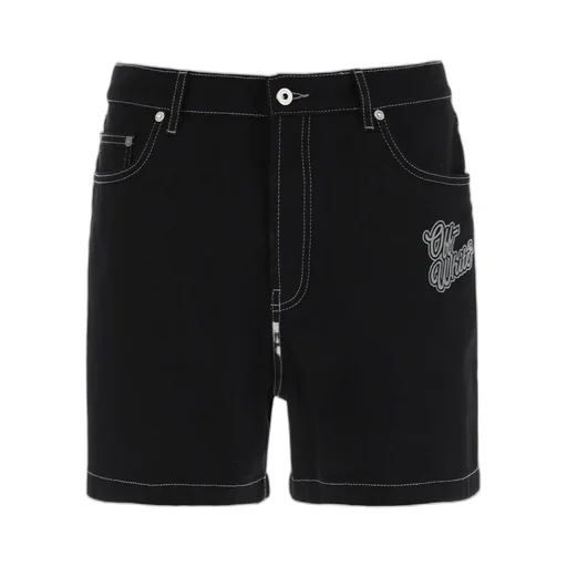 90's Logo Denim Shorts