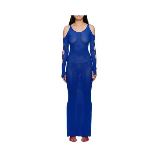 Cut-Out Long-Sleeved Dress