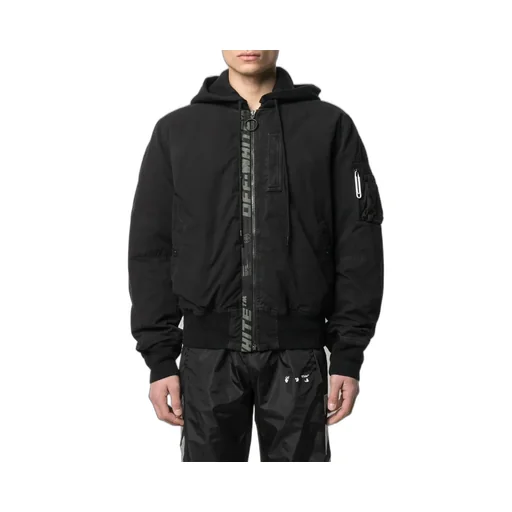 Logo-Print Cotton Bomber Jacket