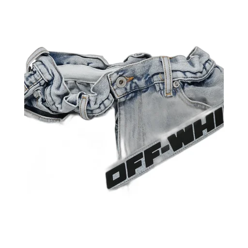 Belted Slim-Fit Jeans